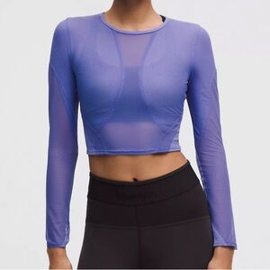lululemon athletica Mesh Panelled Training Long Sleeve Shirt